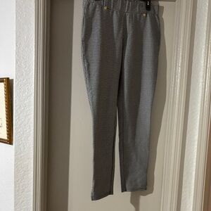 Michael Kors Black and White Cropped Pants